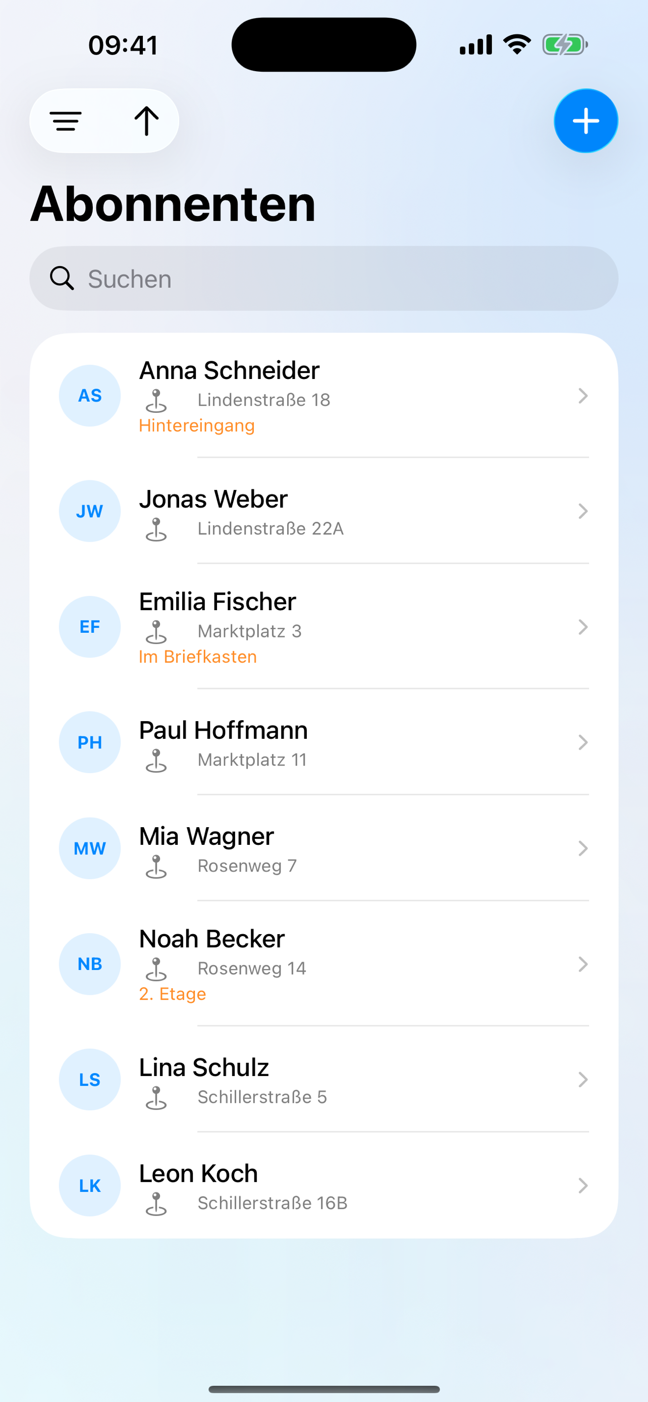 DropBy – Abonnenten